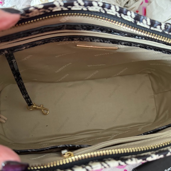 Brahmin - Medium Asher - Houndstooth Ombre Melbourne - Excellent Condition - Picture 14 of 15